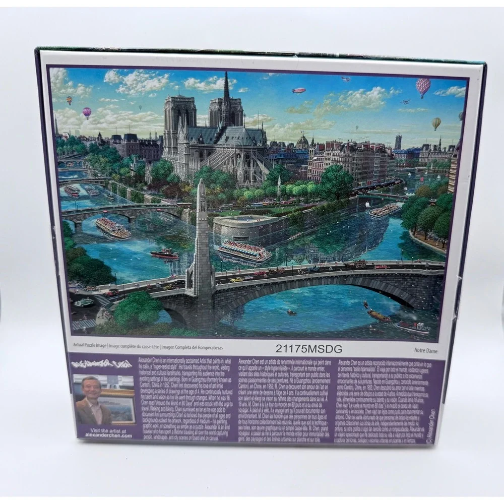 Alexander Chen 500 Piece Jigsaw Puzzle Notre Dame Paris Sure‎ Lox TCG